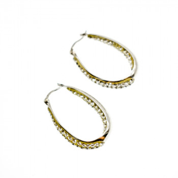 Sky Jewelry Серебряные серьги 925 проба  с фианитами  *Блеск Капли