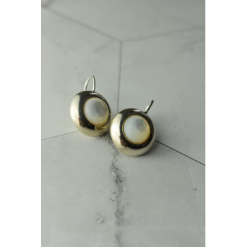 Sky Jewelry Серебряные серьги с Перламутром