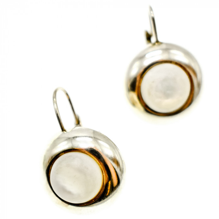 Sky Jewelry Серебряные серьги с Перламутром