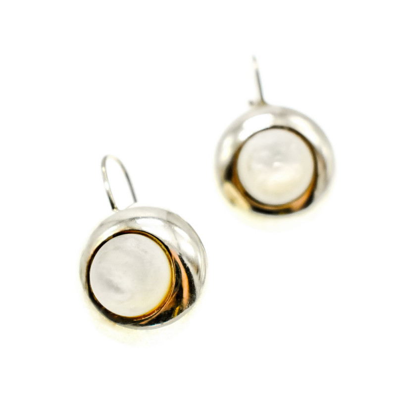 Sky Jewelry Серебряные серьги с Перламутром