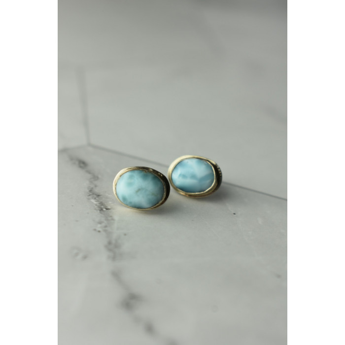 Sky Jewelry Серебряные серьги  с  Ларимаром