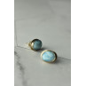 Sky Jewelry Серебряные серьги  с  Ларимаром