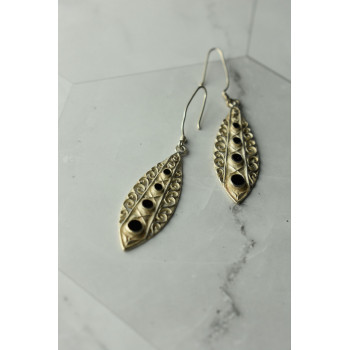 Sky Jewelry Винтажные Серебряные серьги 925 пробы со вставками из Черного Агата