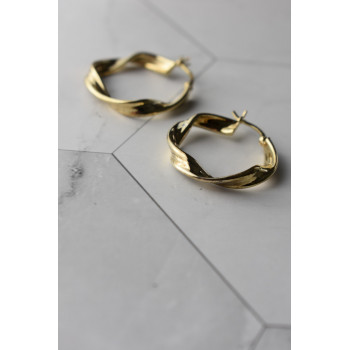 Sky Jewelry Серебряные серьги в позолоте  925 проба  *Классика*