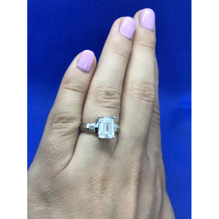 Sky Jewelry Серебряное кольцо с фианитом