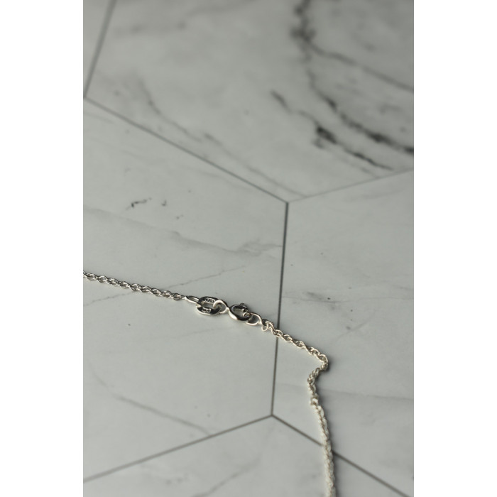 Sky Jewelry Серебряная цепочка с кулоном  Перламутр и бесцветный Кварц