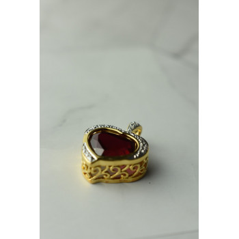 Sky Jewelry Серебряный Кулон в позолоте 925 проба с камнем Шпинель