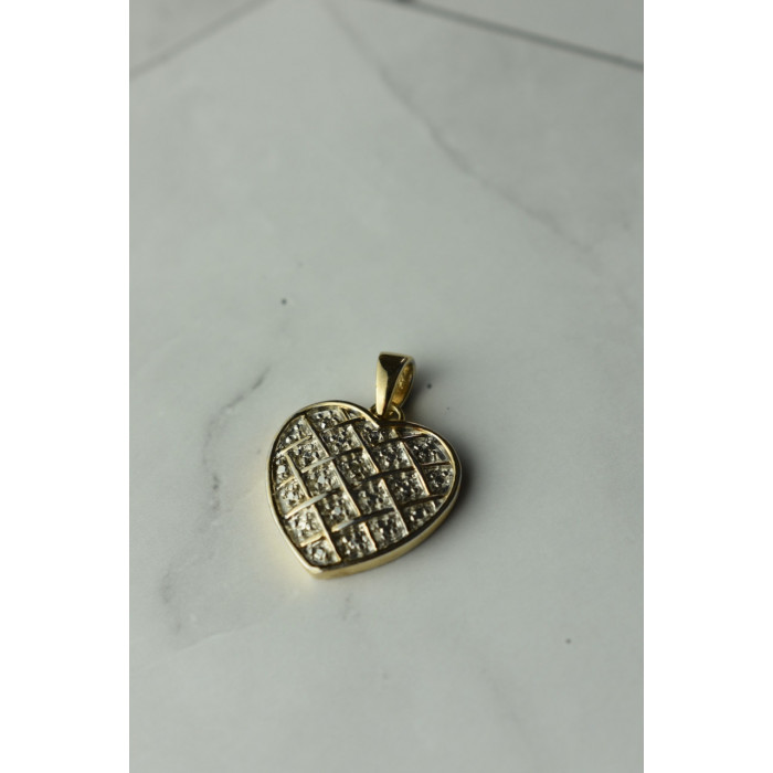 Sky Jewelry Кулон серебро в позолоте 925 проба *Сердце*