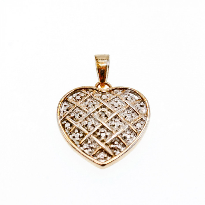 Sky Jewelry Кулон серебро в позолоте 925 проба *Сердце*