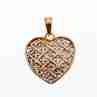 Sky Jewelry Кулон серебро в позолоте 925 проба *Сердце*