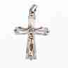Sky Jewelry Серебряный крестик с фианитами  925 проба