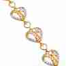 Sky Jewelry Серебряный браслет в позолоте 925 пробы с фианитами *LOVE