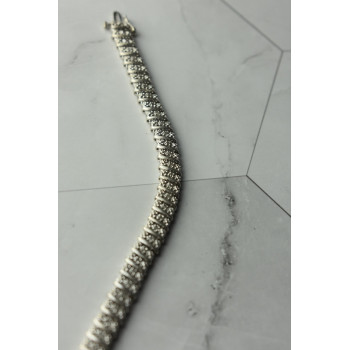 Sky Jewelry Серебряный браслет 925 пробы с бесцветным Сапфиром