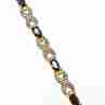 Sky Jewelry Серебряный браслет в позолоте 925 пробы с камнями Сапфир