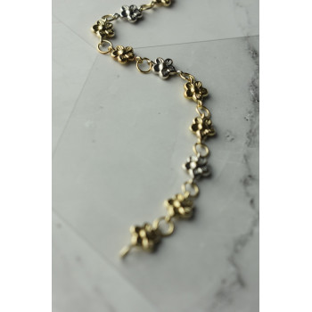 Sky Jewelry Серебряный браслет 925 проба  с позолотой 14К (585 проба)  Италия