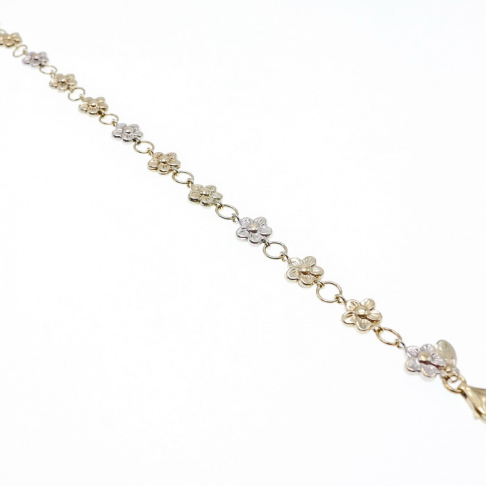 Sky Jewelry Серебряный браслет 925 проба  с позолотой 14К (585 проба)  Италия