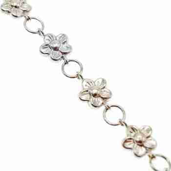 Sky Jewelry Серебряный браслет 925 проба  с позолотой 14К (585 проба)  Италия