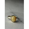 Sky Jewelry Серебряное кольцо 925 пробы с Желтым Янтарем
