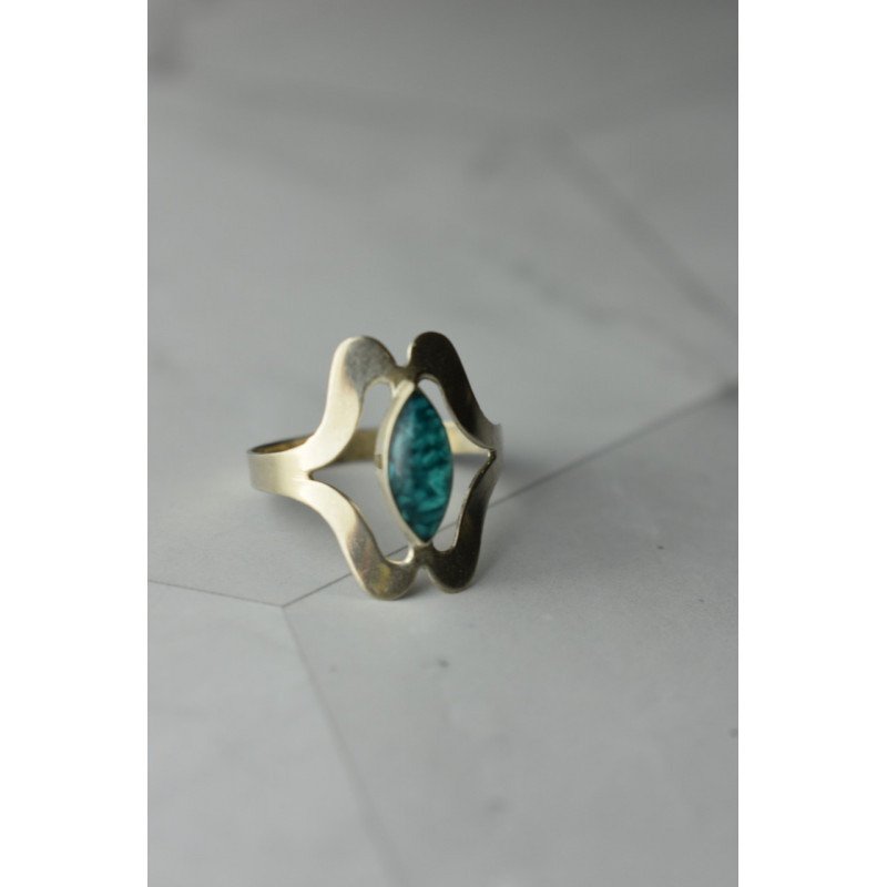 Sky Jewelry Серебряное кольцо 925 пробы  с *Китайской* Бирюзой