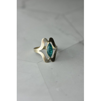 Sky Jewelry Серебряное кольцо 925 пробы  с *Китайской* Бирюзой