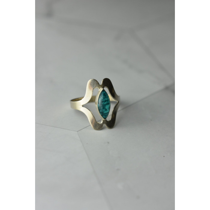 Sky Jewelry Серебряное кольцо 925 пробы  с *Китайской* Бирюзой