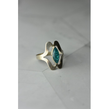 Sky Jewelry Серебряное кольцо 925 пробы  с *Китайской* Бирюзой