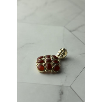 Sky Jewelry Серебряный кулон с камнем Сердолик ( Карнеол )