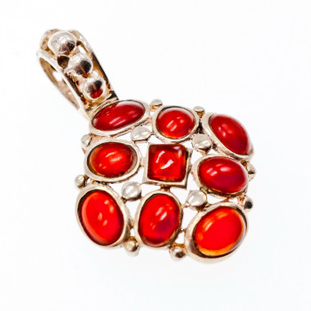 Sky Jewelry Серебряный кулон с камнем Сердолик ( Карнеол )