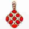 Sky Jewelry Серебряный кулон с камнем Сердолик ( Карнеол )