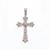 Sky Jewelry Серебряный крестик 925 проба с маленькими Бриллиантами 0,01 карат