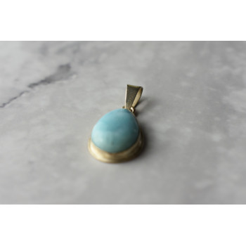 Sky Jewelry Серебряный кулон 925 проба с камнем Ларимар