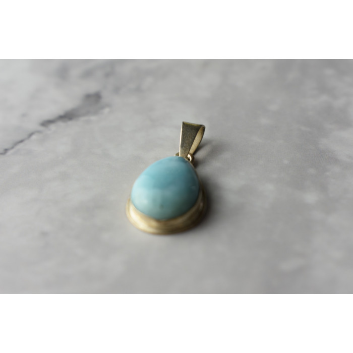 Sky Jewelry Серебряный кулон 925 проба с камнем Ларимар