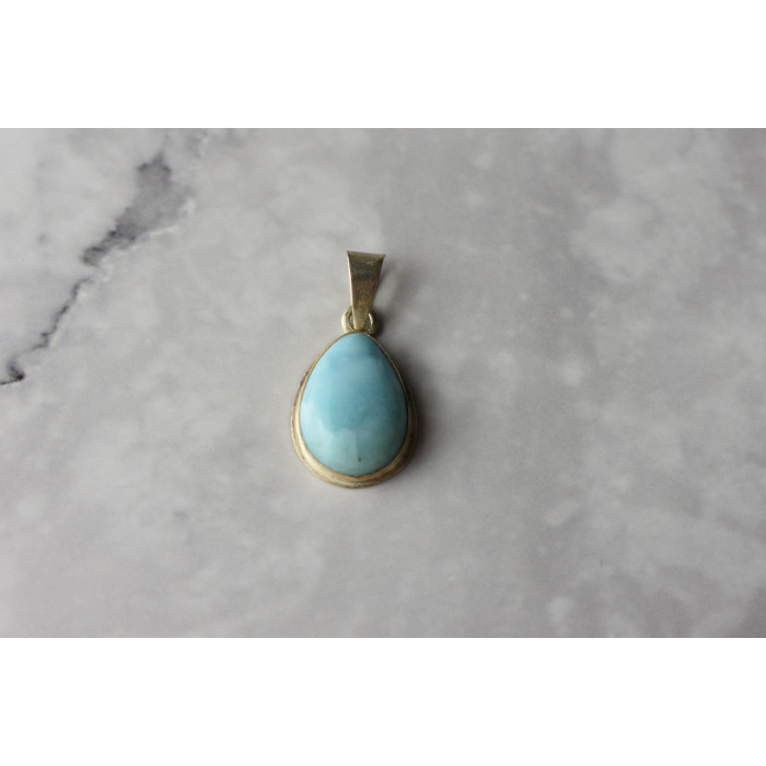 Sky Jewelry Серебряный кулон 925 проба с камнем Ларимар