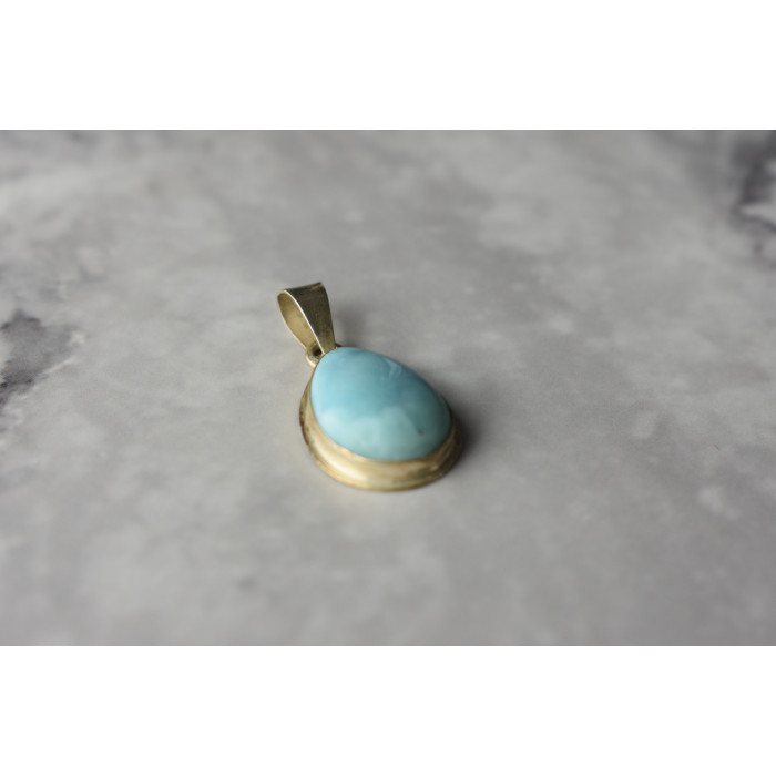 Sky Jewelry Серебряный кулон 925 проба с камнем Ларимар