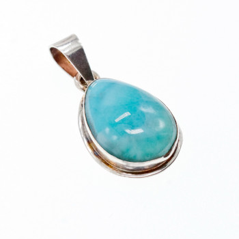 Sky Jewelry Серебряный кулон 925 проба с камнем Ларимар