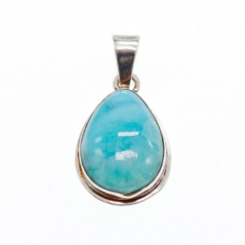 Sky Jewelry Серебряный кулон 925 проба с камнем Ларимар