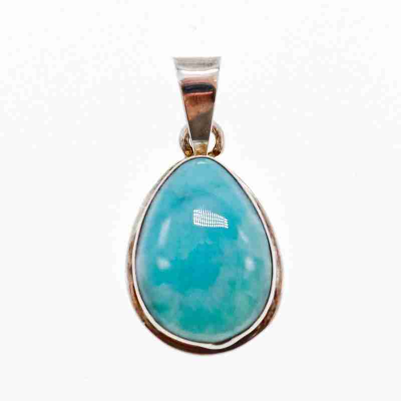 Sky Jewelry Серебряный кулон 925 проба с камнем Ларимар