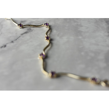 Sky Jewelry Серебряный браслет 925 пробы с Аметистом