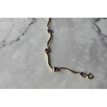 Sky Jewelry Серебряный браслет 925 пробы с Аметистом