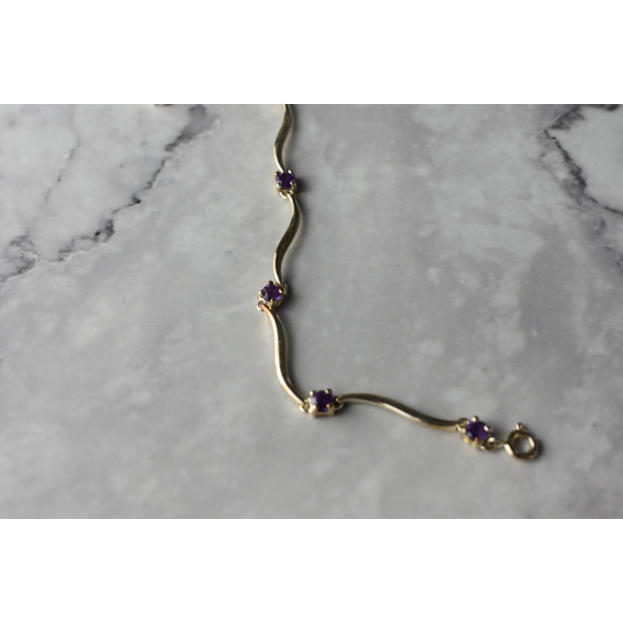 Sky Jewelry Серебряный браслет 925 пробы с Аметистом