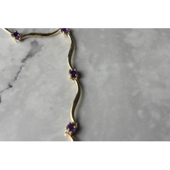 Sky Jewelry Серебряный браслет 925 пробы с Аметистом