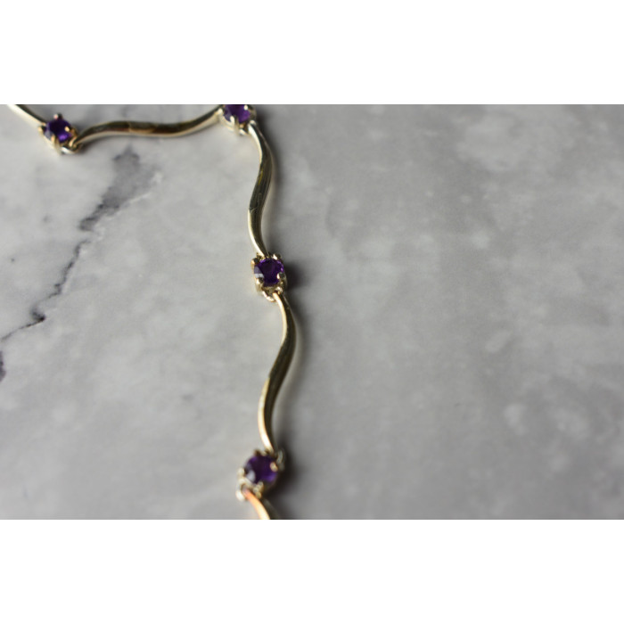 Sky Jewelry Серебряный браслет 925 пробы с Аметистом