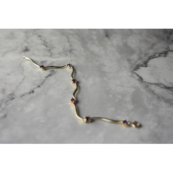 Sky Jewelry Серебряный браслет 925 пробы с Аметистом