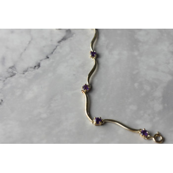 Sky Jewelry Серебряный браслет 925 пробы с Аметистом