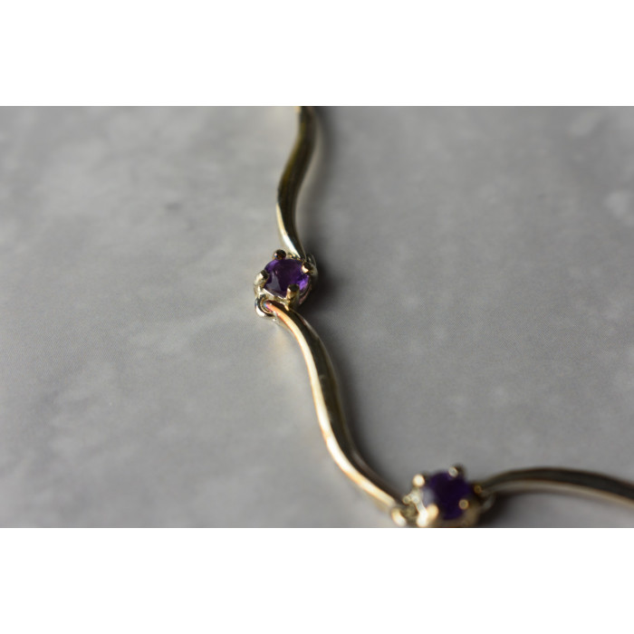 Sky Jewelry Серебряный браслет 925 пробы с Аметистом