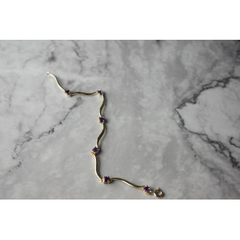 Sky Jewelry Серебряный браслет 925 пробы с Аметистом