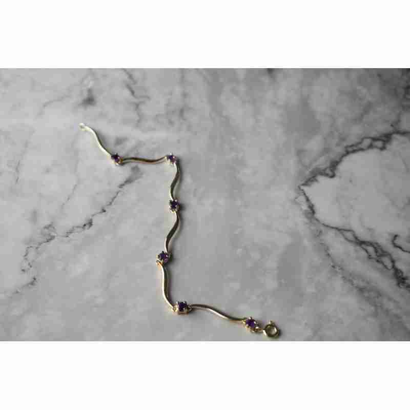 Sky Jewelry Серебряный браслет 925 пробы с Аметистом