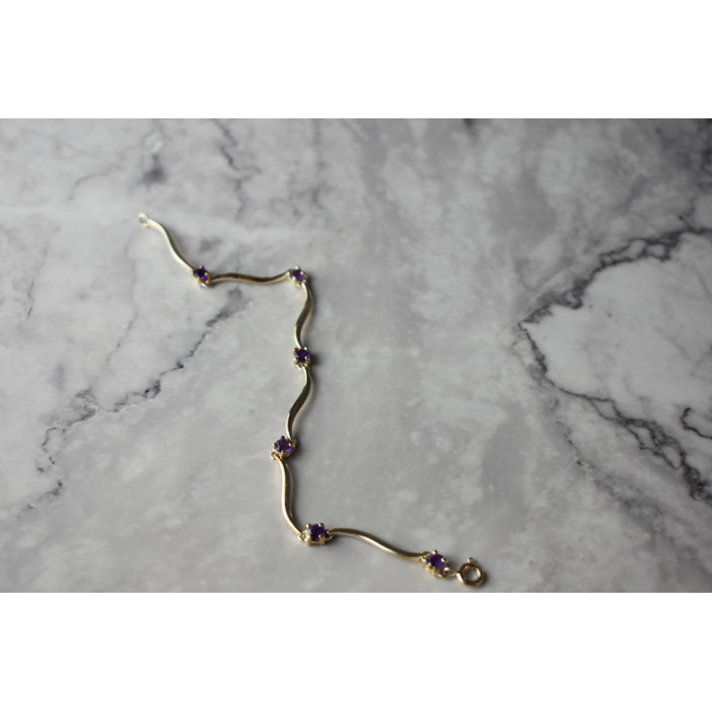 Sky Jewelry Серебряный браслет 925 пробы с Аметистом