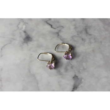 Sky Jewelry Серебряные серьги  с Аметистом 925 проба