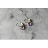 Sky Jewelry Серебряные серьги  с Аметистом 925 проба
